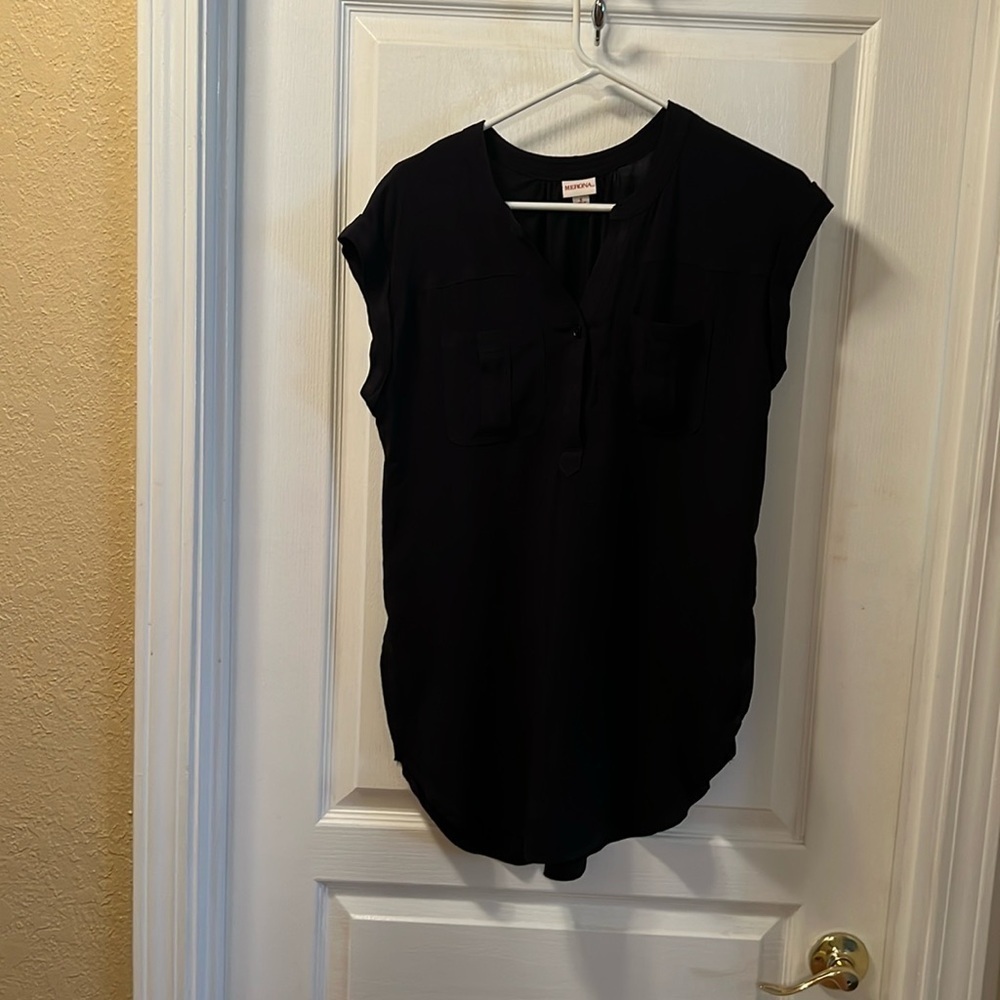 Black rayon Merona blouse size small